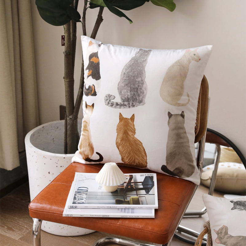Kitty Cat Decorative Throw Pillow