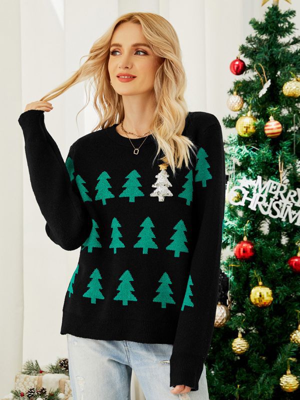 Christmas Tree Sparkle Sweater