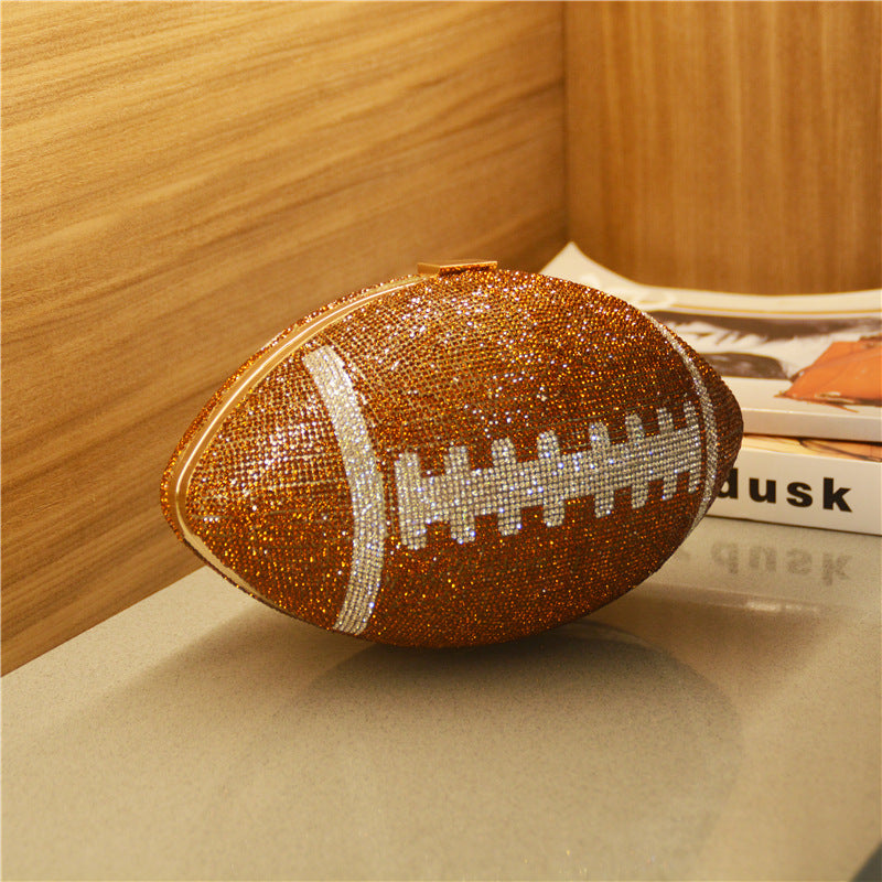 Rhinestone Football Purse