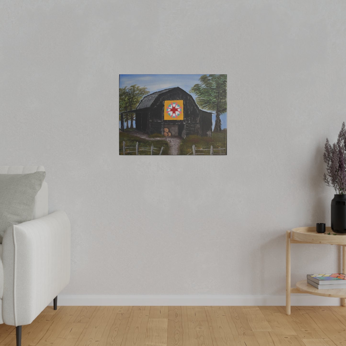 Barn Quilt, Matte Canvas, Stretched, 0.75"
