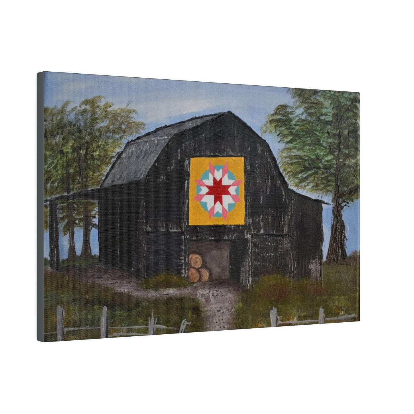 Barn Quilt, Matte Canvas, Stretched, 0.75"
