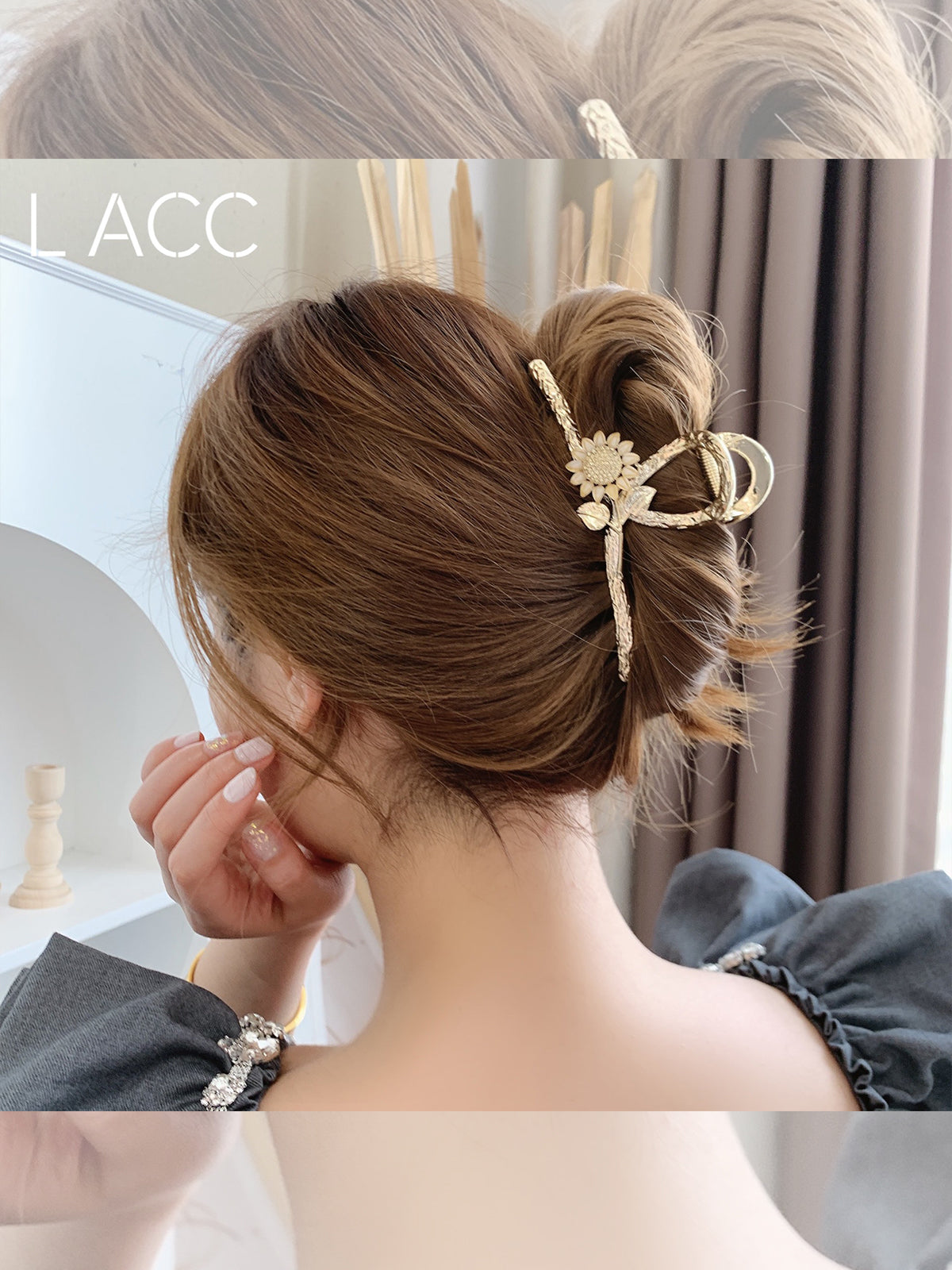 Golden Sunflower Claw Clip