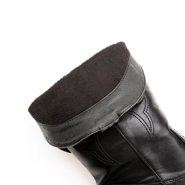 Calf Length Pointed Toe Western Cowgirl Boot