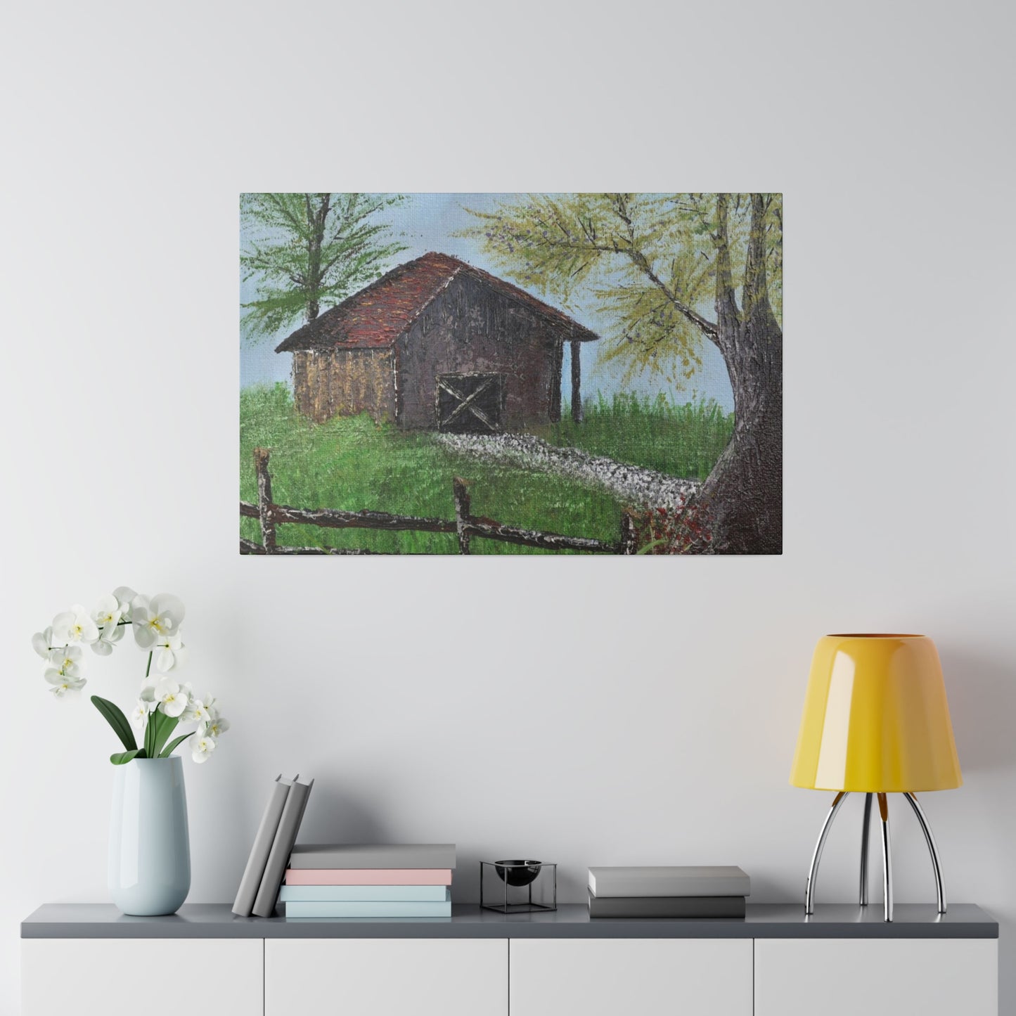Ole Barn, Matte Canvas, Stretched, 0.75"