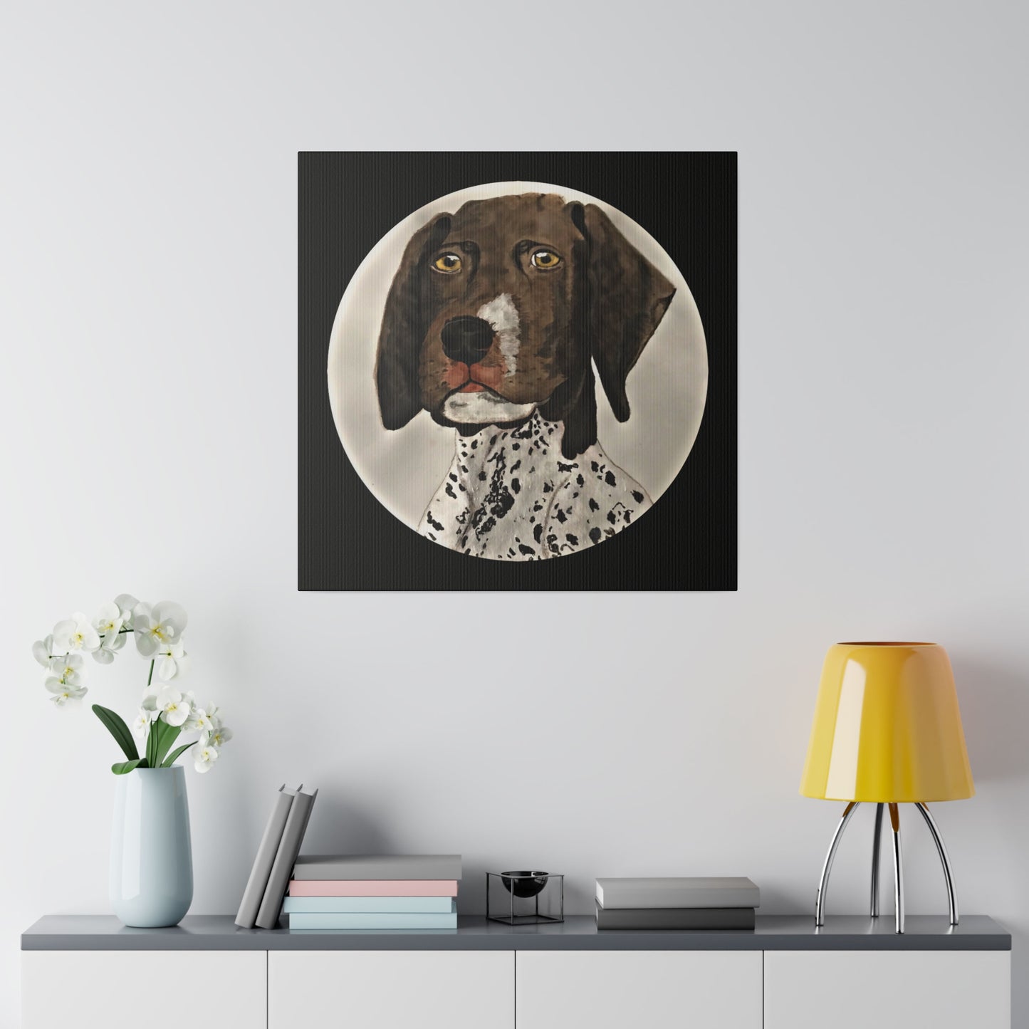 German Shorthaired Pointer, Matte Canvas, Stretched, 0.75"