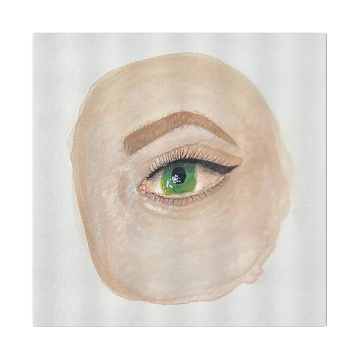 Green Eye, Matte Canvas, Stretched, 0.75"