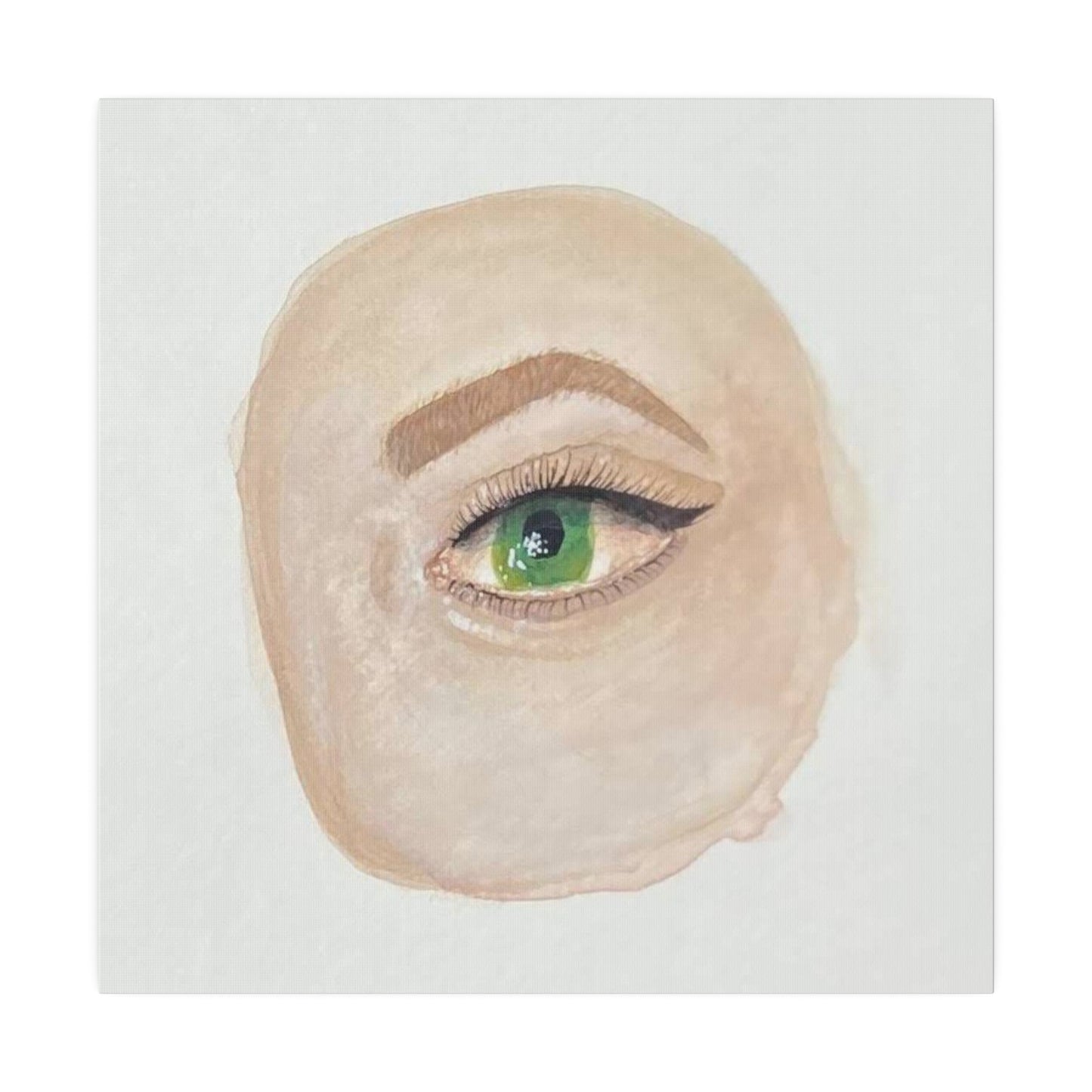 Green Eye, Matte Canvas, Stretched, 0.75"