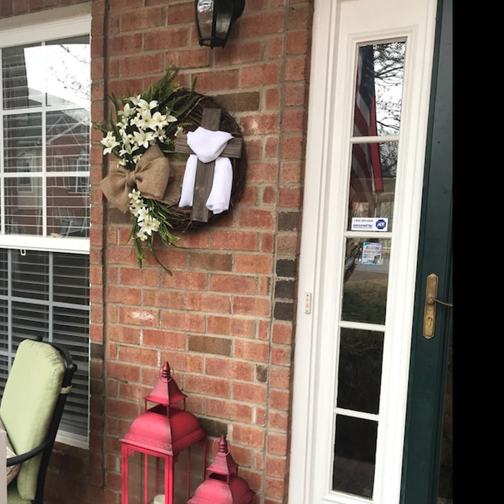 Easter Cross Wreath