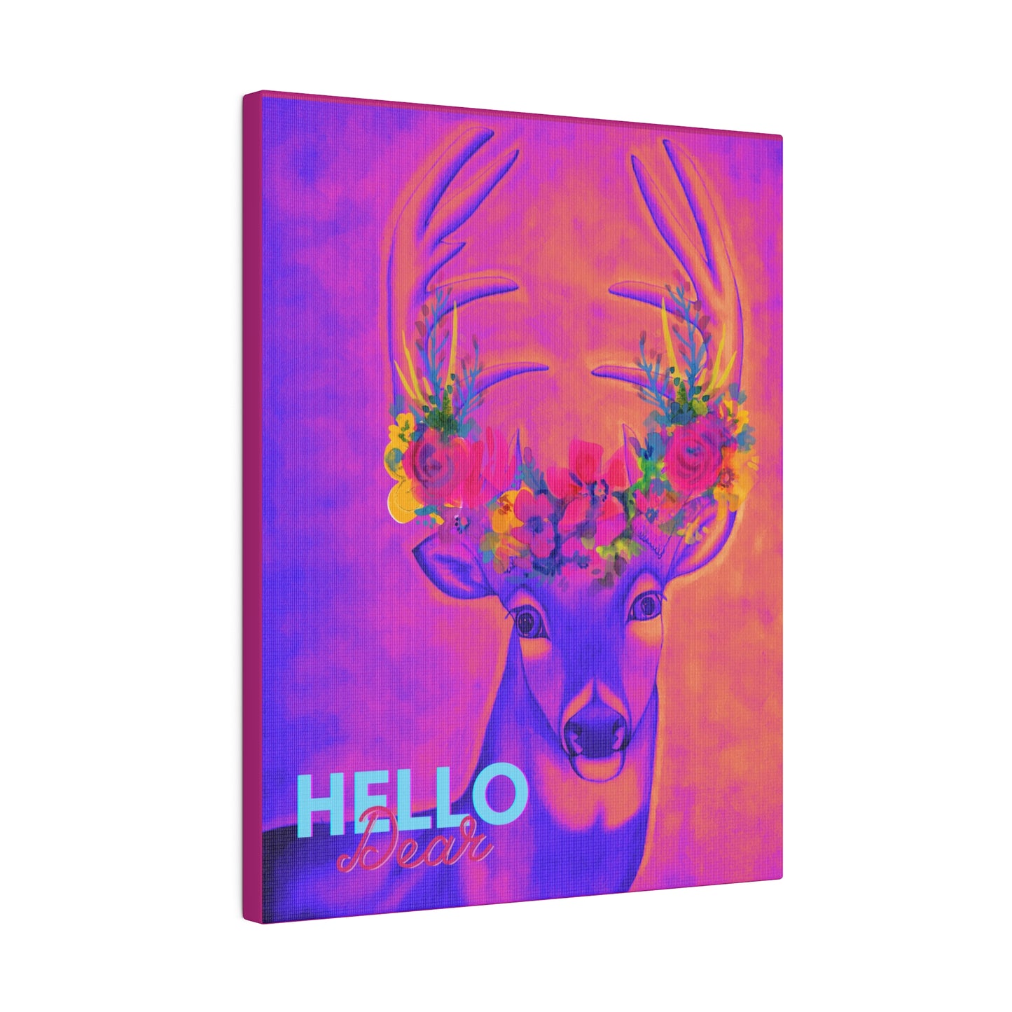 Hello Dear, Matte Canvas, Stretched, 0.75"