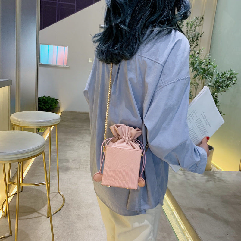 Square Bucket Bag Chain Purse