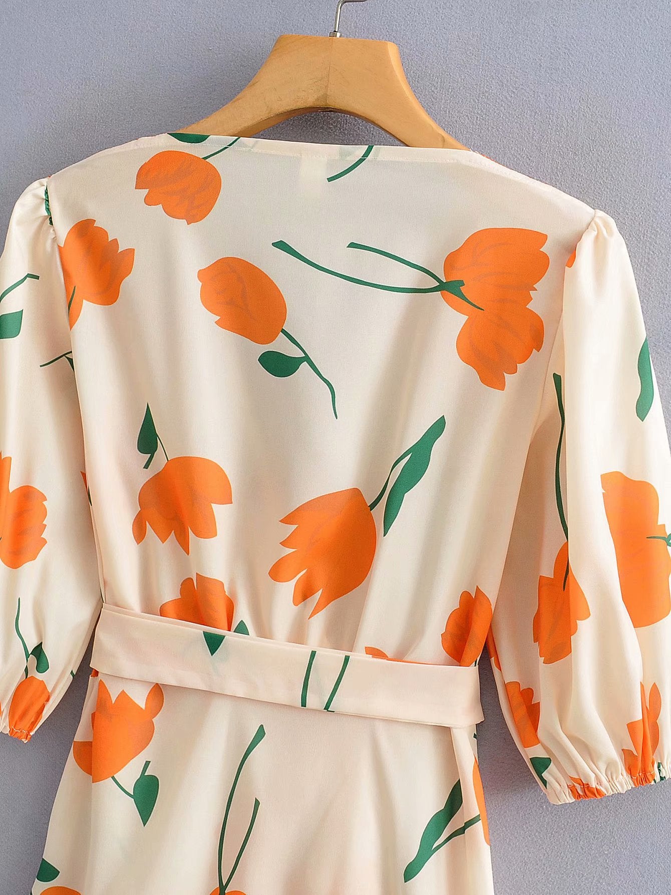 Tangerine Tulips Dress