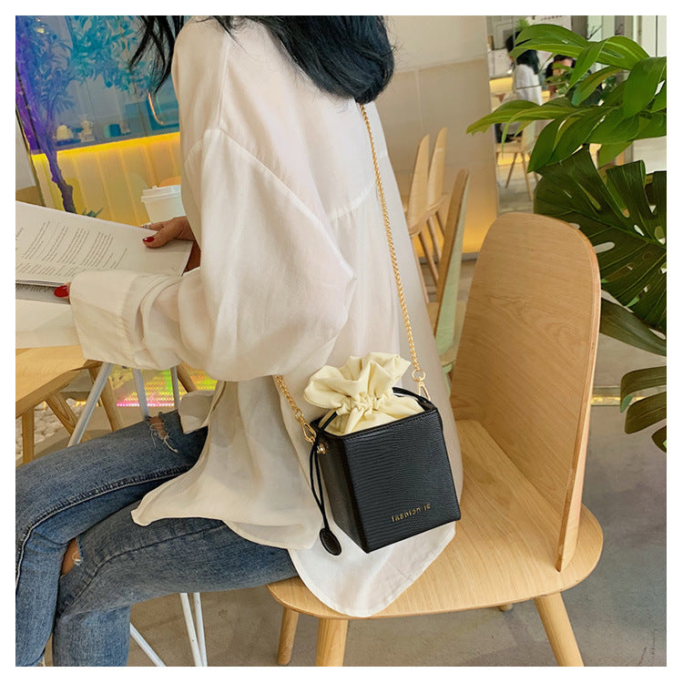 Square Bucket Bag Chain Purse