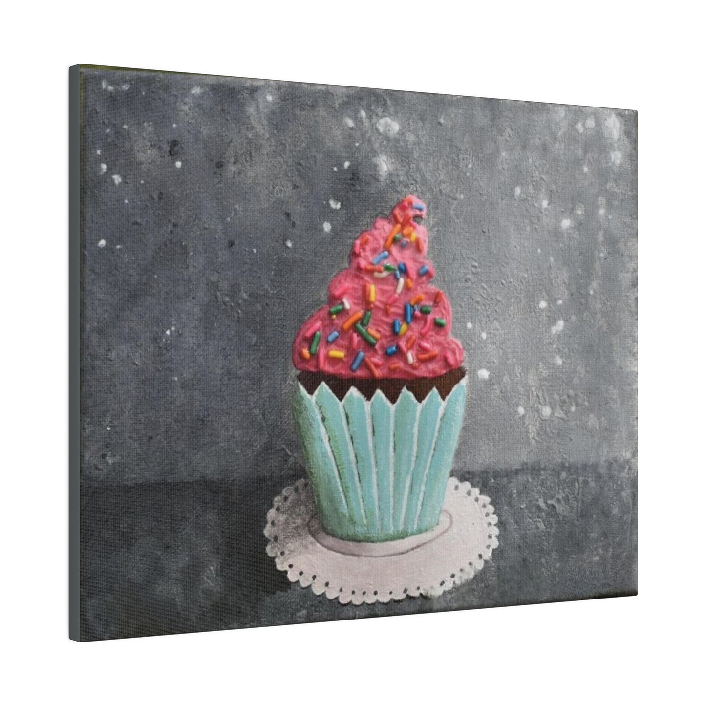 Sprinkled Cupcake, Matte Canvas, Stretched, 0.75"
