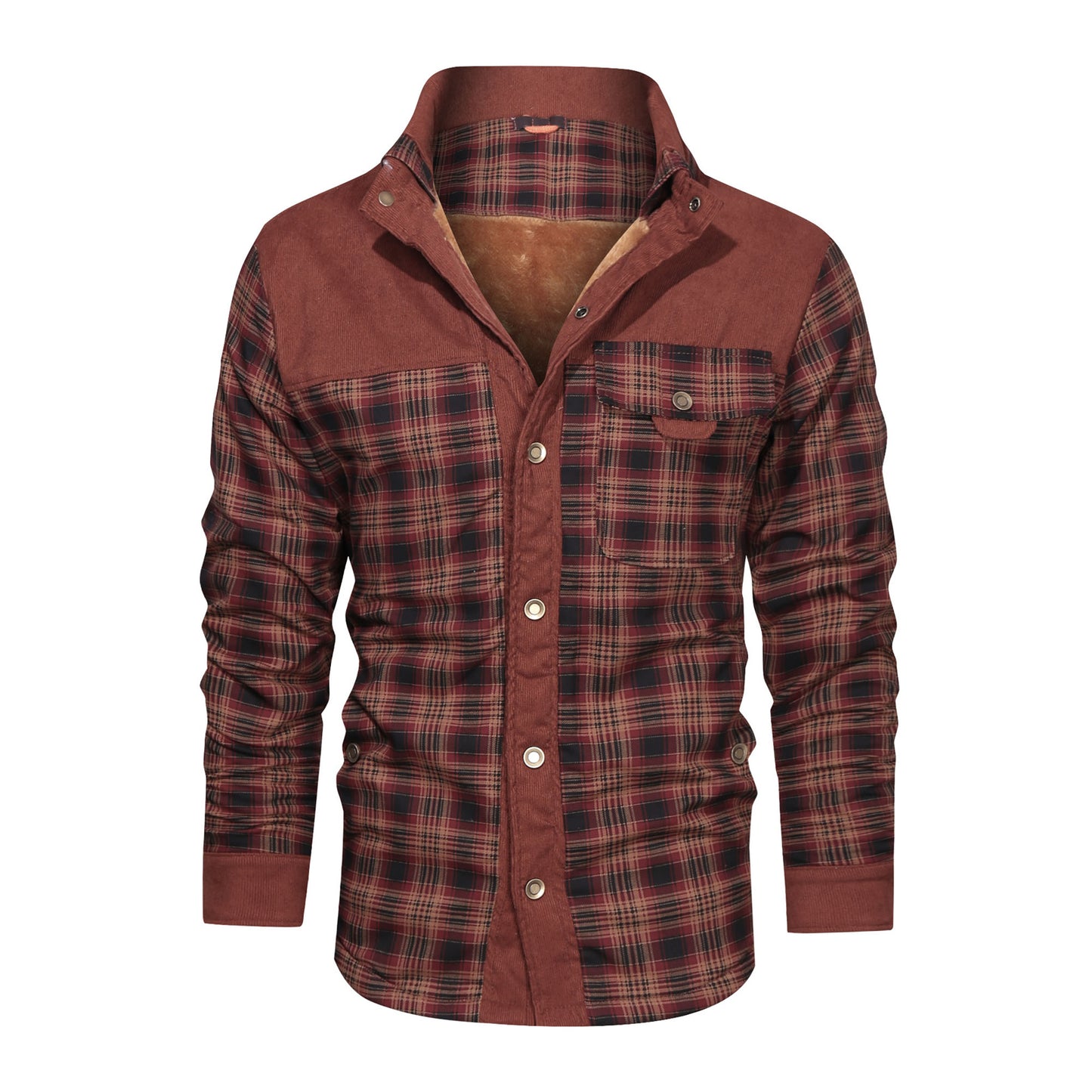 Men's Rugged Plaid Coat