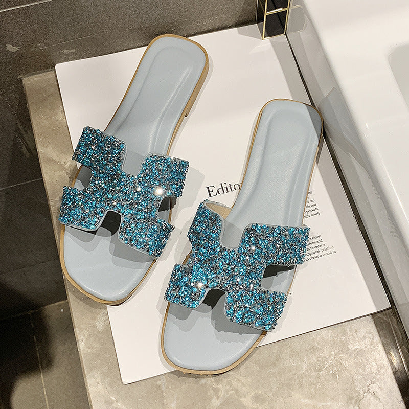 Sparkle Sequin Flat Sandal