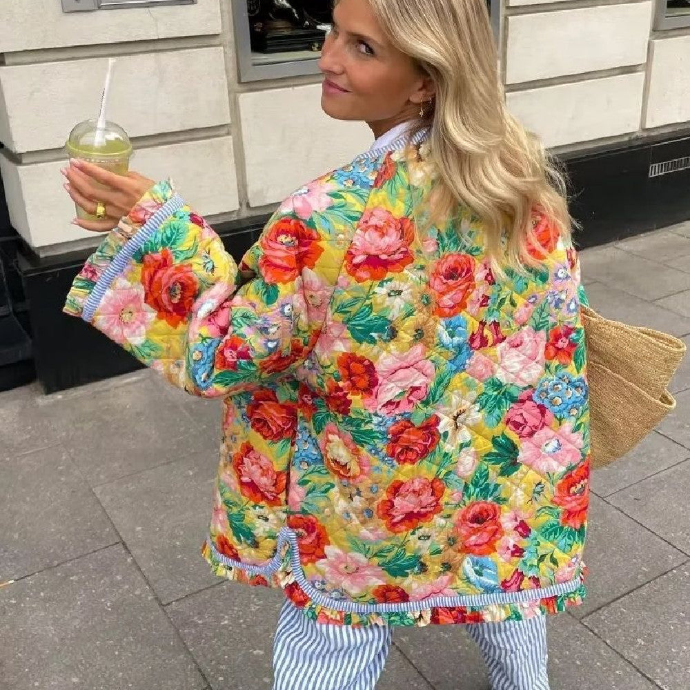 Everlasting Bloom Quilted Coat