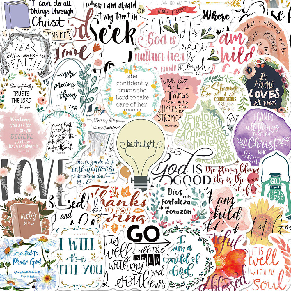 52 Bible Verse Stickers