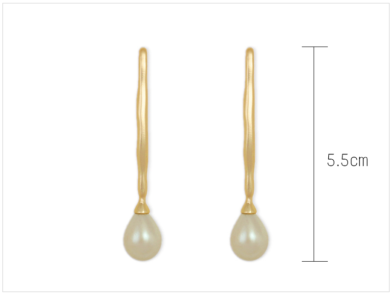 Teardrop Pearl Drop Earrings