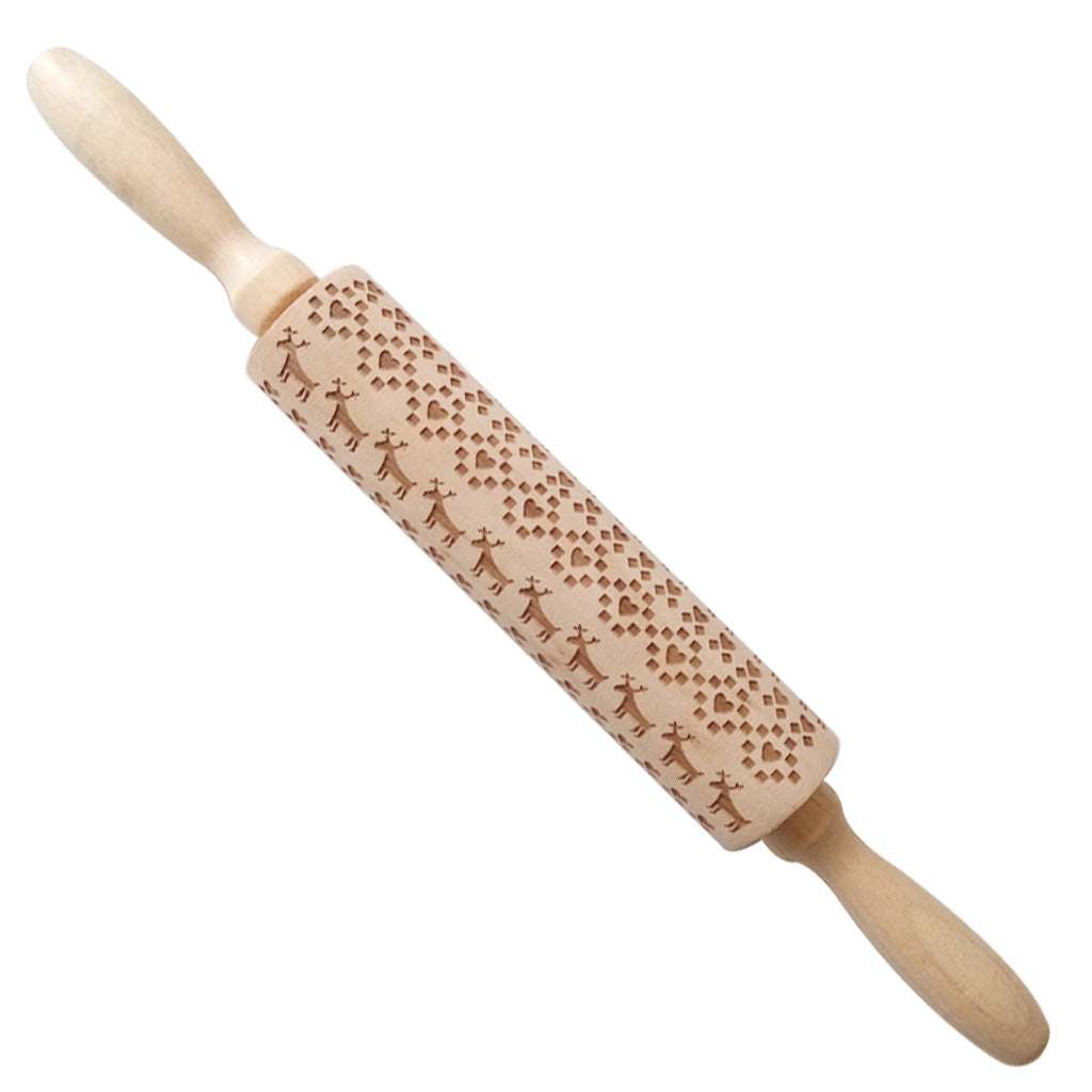 Christmas & Winter Themed Embossed Rolling Pin