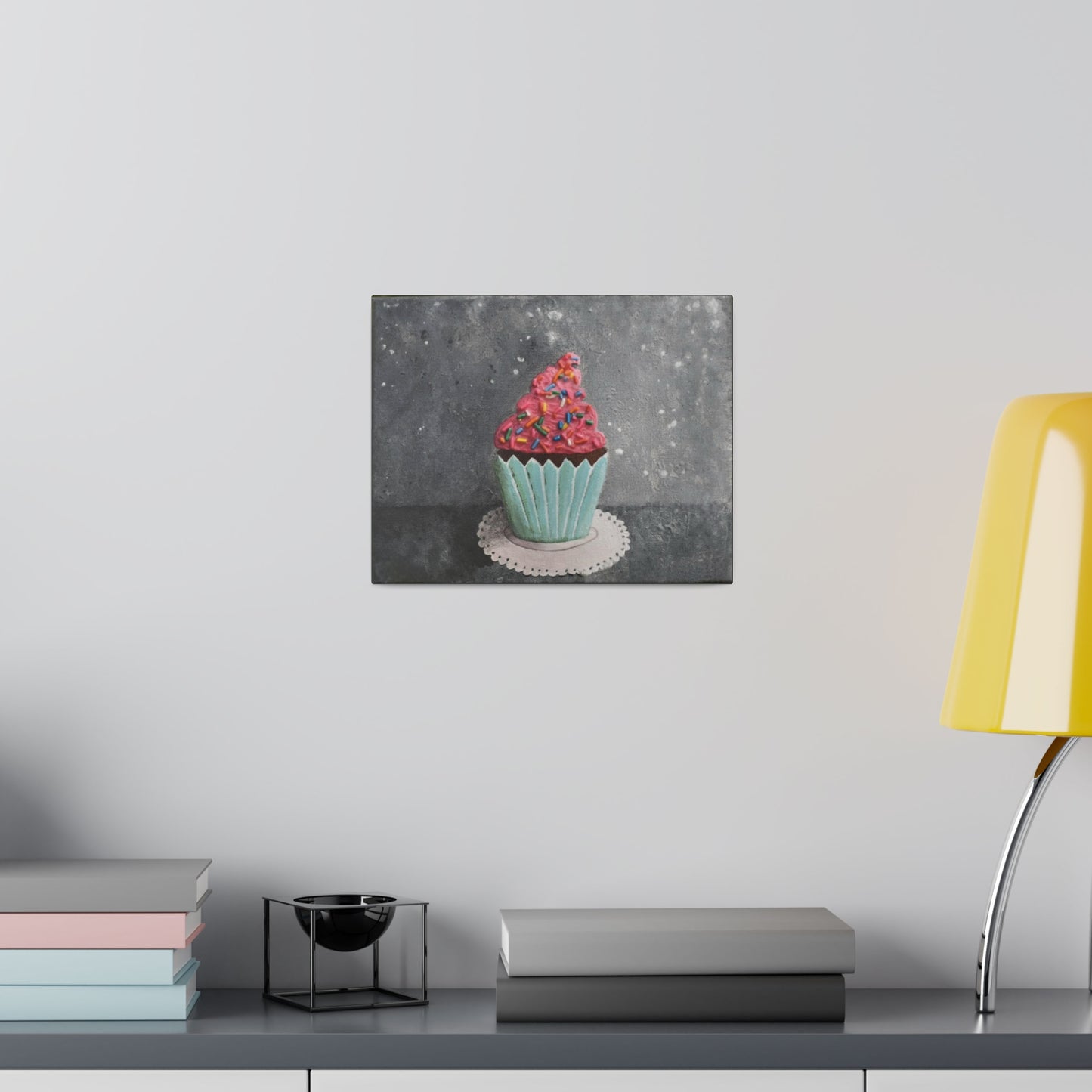 Sprinkled Cupcake, Matte Canvas, Stretched, 0.75"