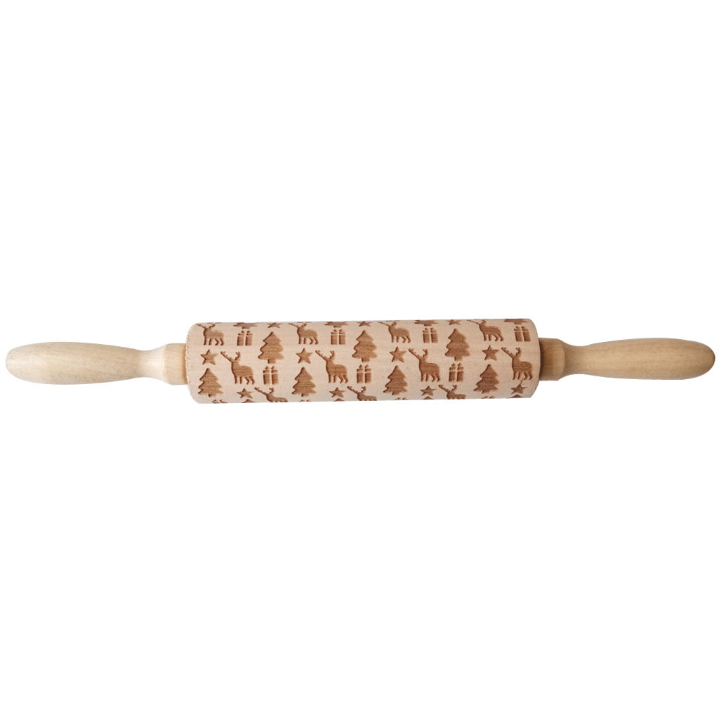 Christmas & Winter Themed Embossed Rolling Pin