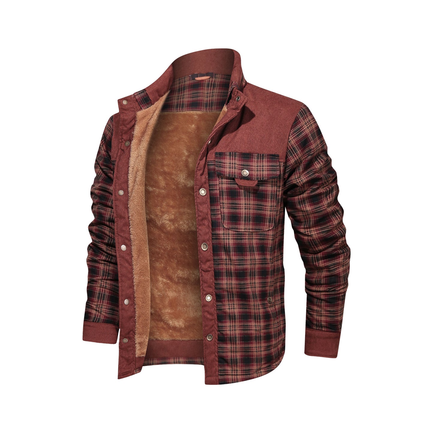 Men's Rugged Plaid Coat