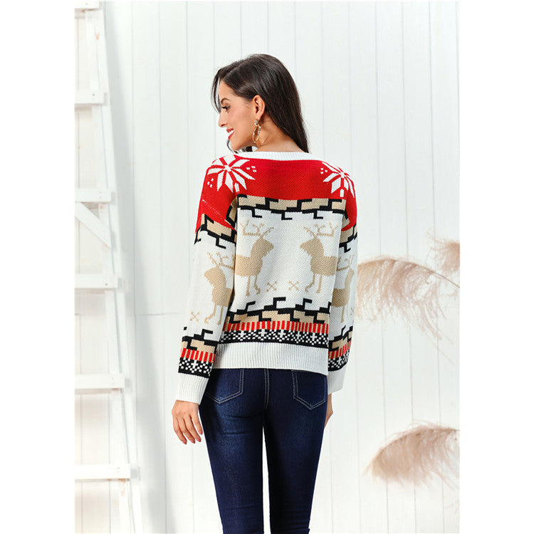 Christmas Reindeer Aztec Sweater