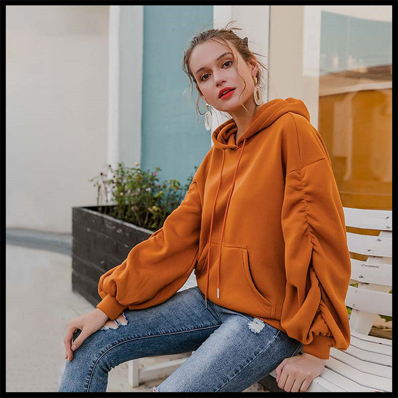Pumpkin Lantern Sleeve Hoodie
