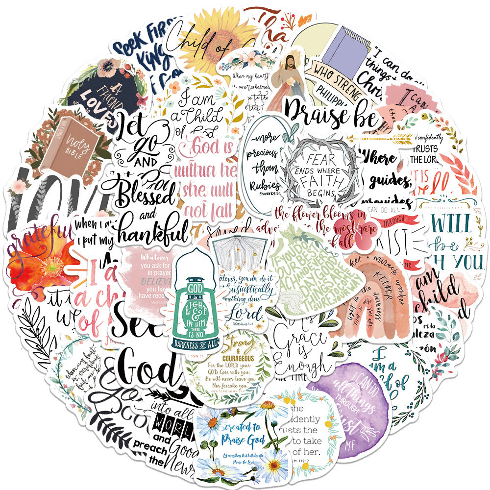 52 Bible Verse Stickers