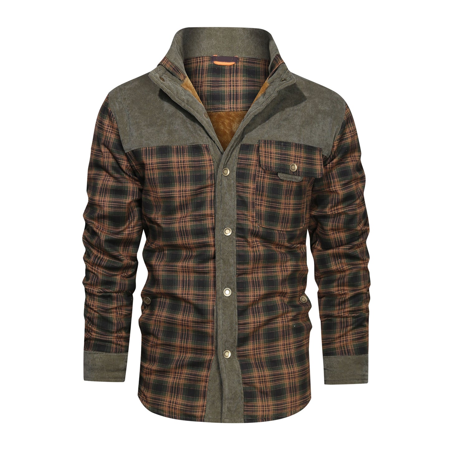 Men's Rugged Plaid Coat