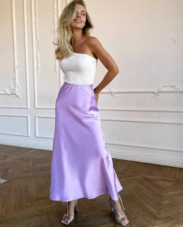Silk Maxi Skirt