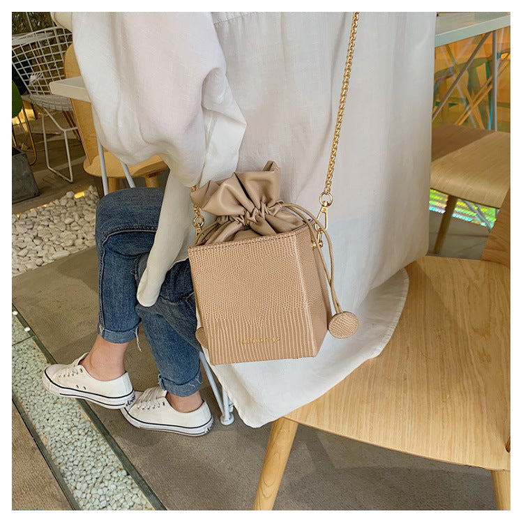 Square Bucket Bag Chain Purse