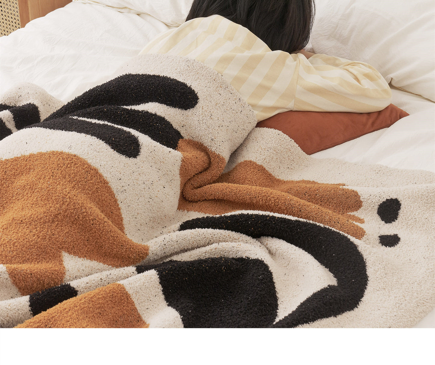 Orange Tulips Blanket