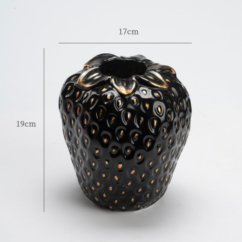 Ceramic Strawberry Vase