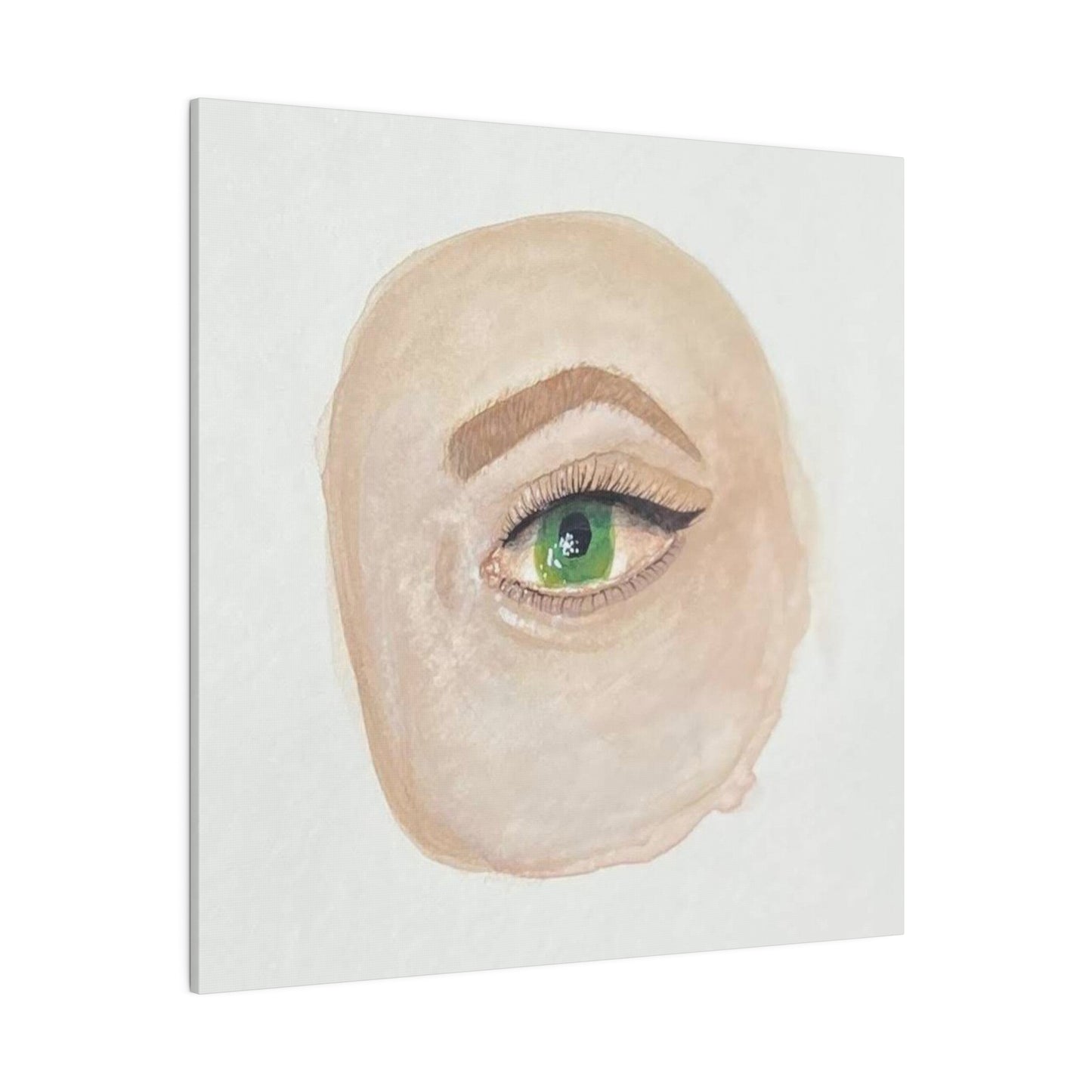 Green Eye, Matte Canvas, Stretched, 0.75"