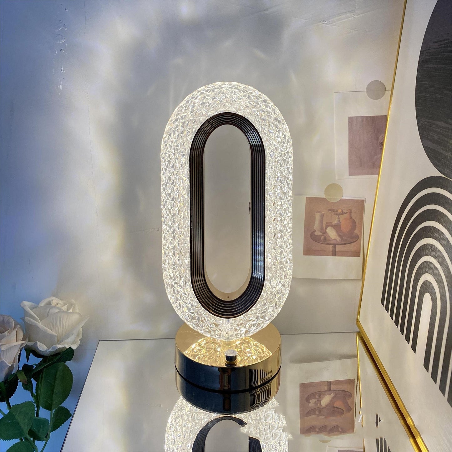 Glamorous Crystal Desktop Lamp