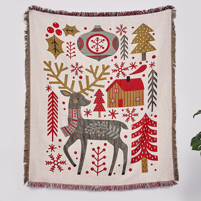 Christmas, Winter, New Years Fringe Blanket