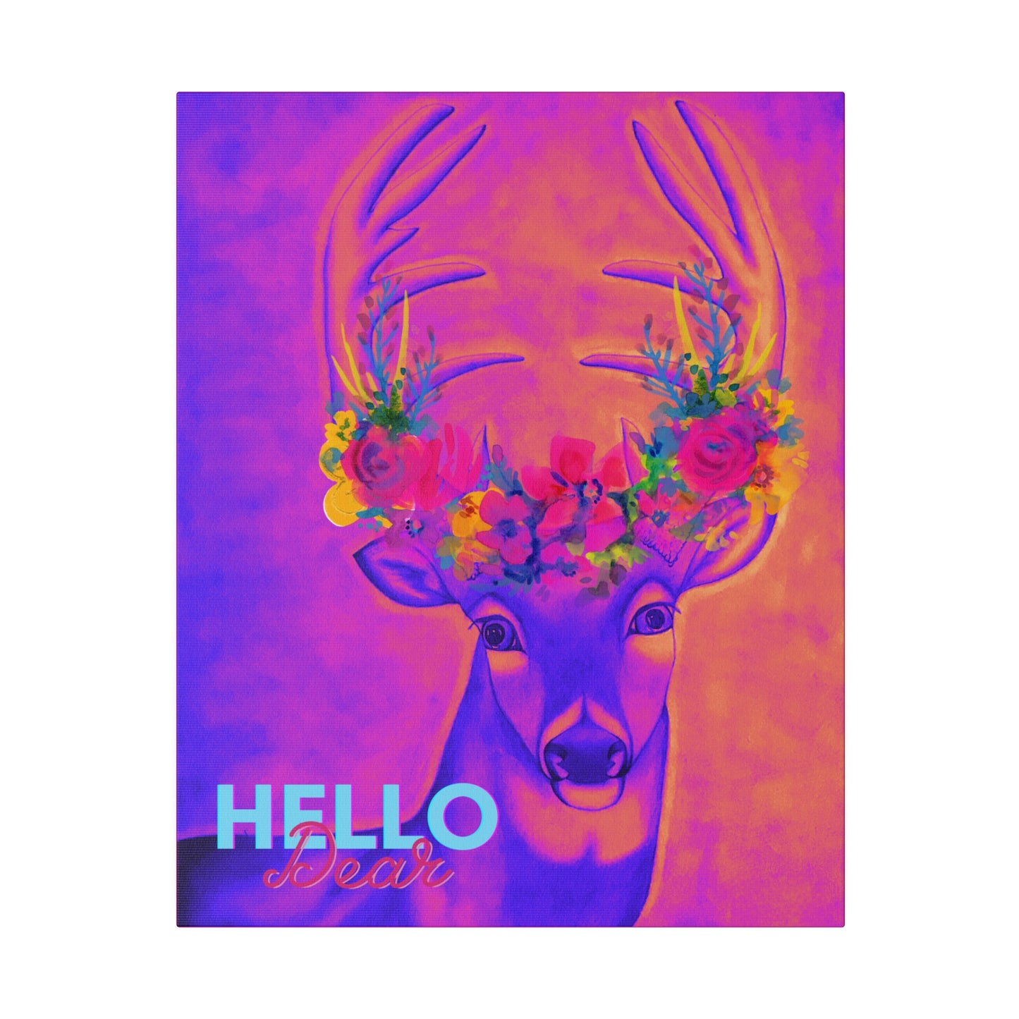 Hello Dear, Matte Canvas, Stretched, 0.75"