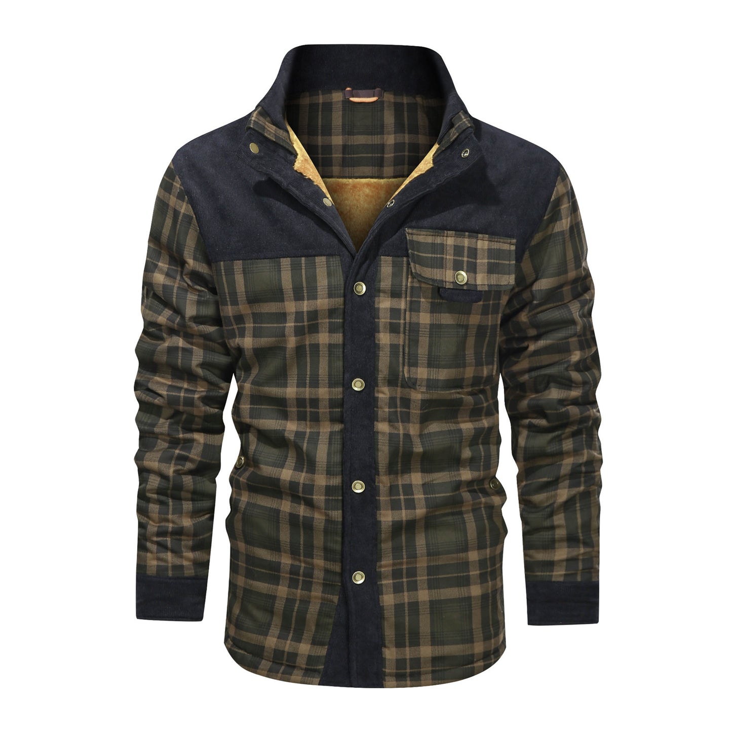 Men's Rugged Plaid Coat