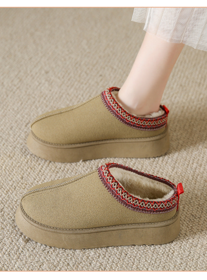 Fleece-lined Cozy Slippers