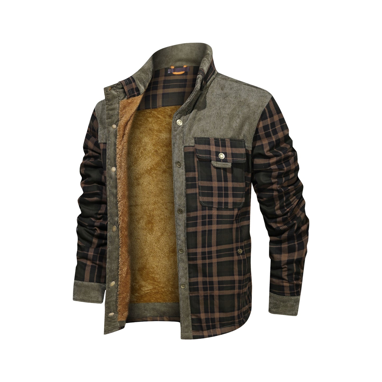 Men's Rugged Plaid Coat