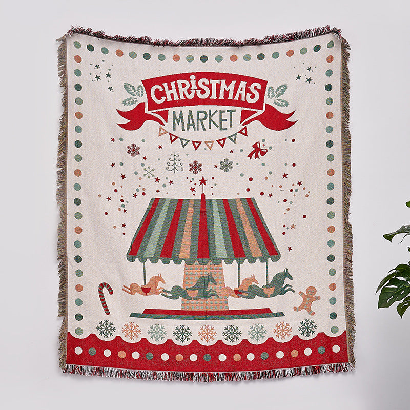 Christmas, Winter, New Years Fringe Blanket