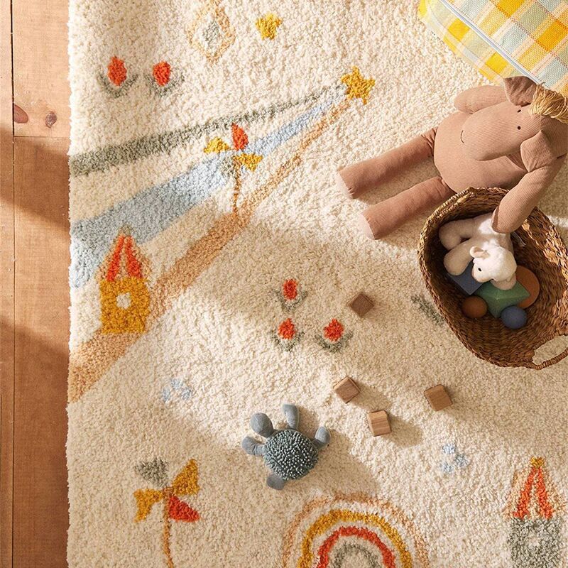 Minimalist Plush Rug Dachshund/Stars/Nature/Boho