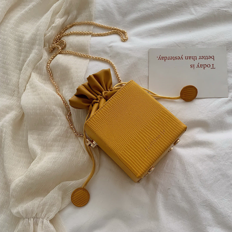 Square Bucket Bag Chain Purse