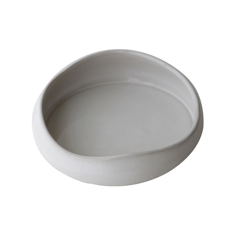 Creamy White Irregular Design Minimalist Ceramic Bowl