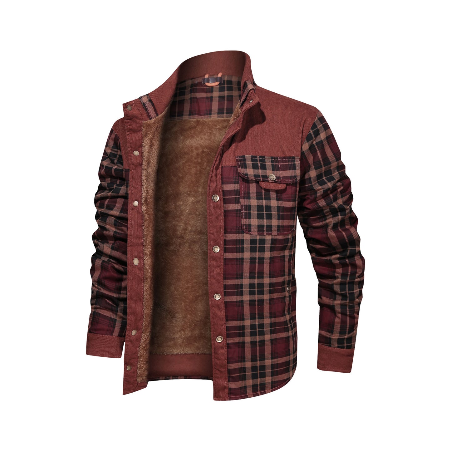Men's Rugged Plaid Coat