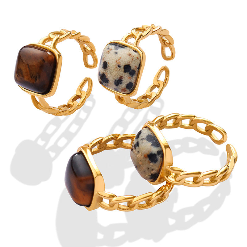Natural Stone/ Tiger's Eye Stone Ring