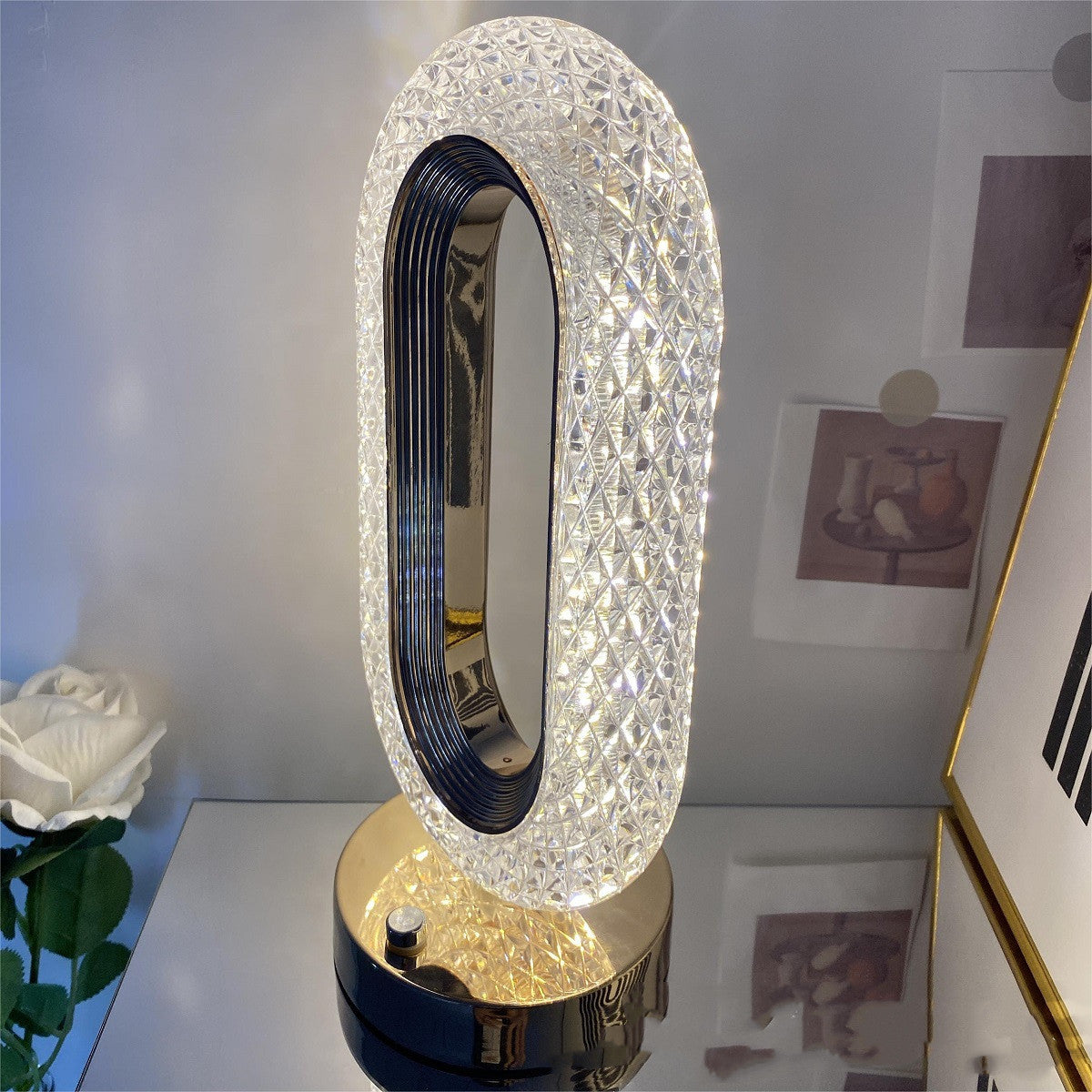 Glamorous Crystal Desktop Lamp