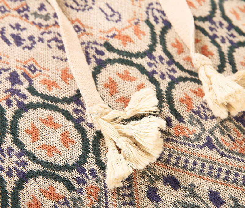 Boho Twist Tassel Sweater