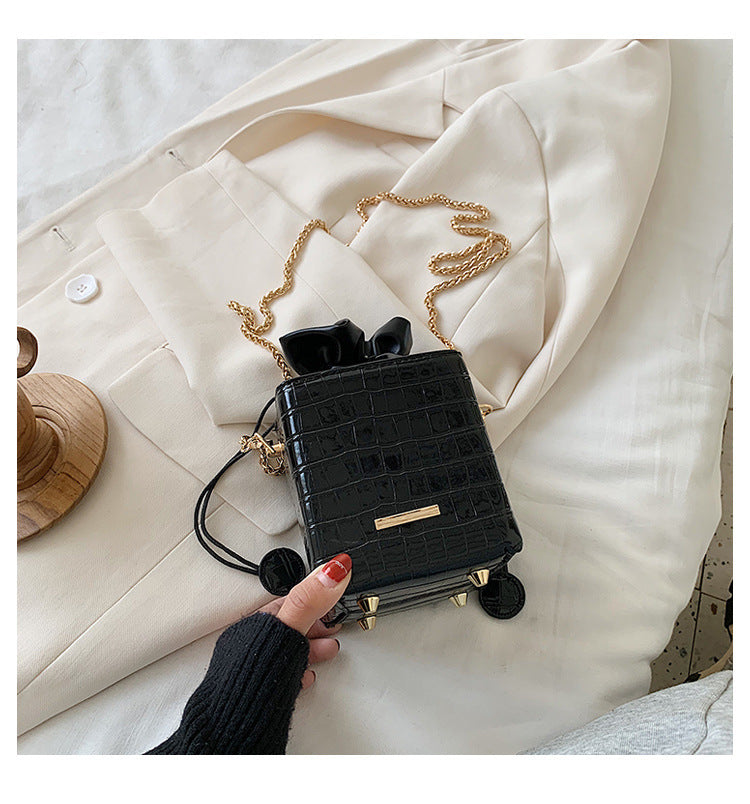 Square Bucket Bag Chain Purse